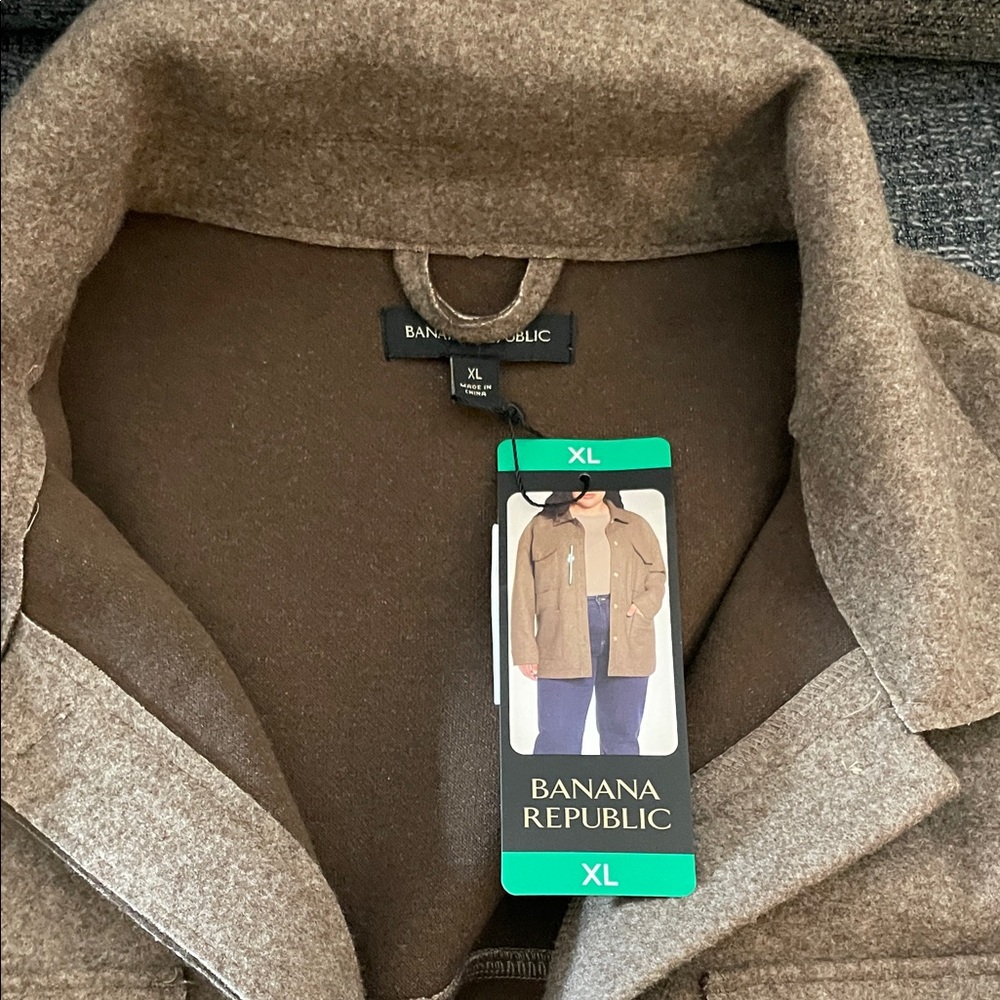 Banana Republic Tan Wool Shirt Jacket - Picture 2 of 7